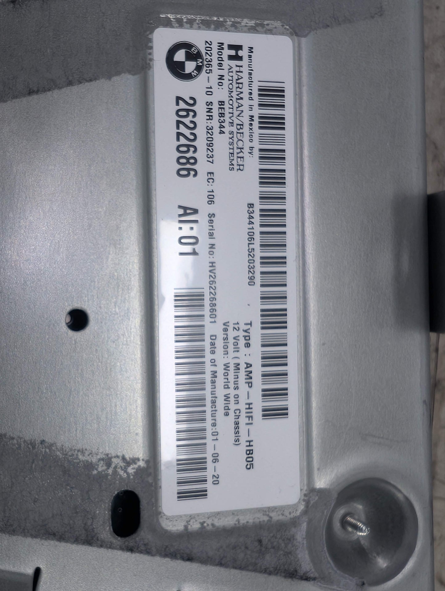 18-21 OEM BMW G01 F97 X3 X3M Hi-Fi HiFi Stereo Audio Amp Amplifier HARMAN BECKER