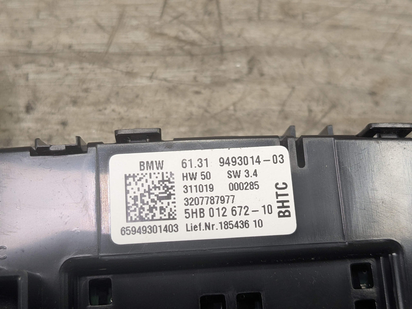 OEM BMW G01 G02 F97 F98 X3 X4 AC Rear Heater Climate Control Switch Panel