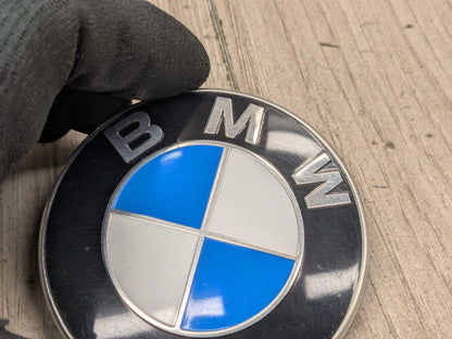 OEM BMW E90 F02 F22 F30 F32 F36 F80 F87 M3 M4 Rear Trunk Lid Round Emblem 74mm
