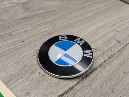 OEM BMW E90 F02 F22 F30 F32 F36 F80 F87 M3 M4 Rear Trunk Lid Round Emblem 74mm