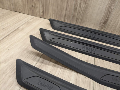 12-18 OEM BMW F30 F31 Front Rear Left Right Entrance Door Sill Cover Trims SET