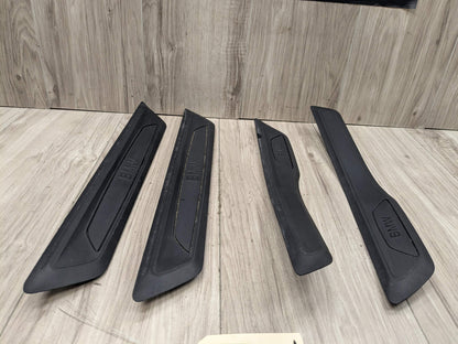 12-18 OEM BMW F30 F31 Front Rear Left Right Entrance Door Sill Cover Trims SET