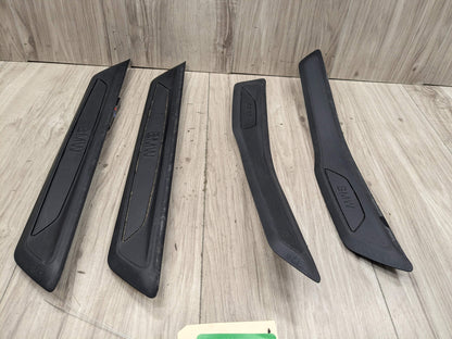 12-18 OEM BMW F30 F31 Front Rear Left Right Entrance Door Sill Cover Trims SET