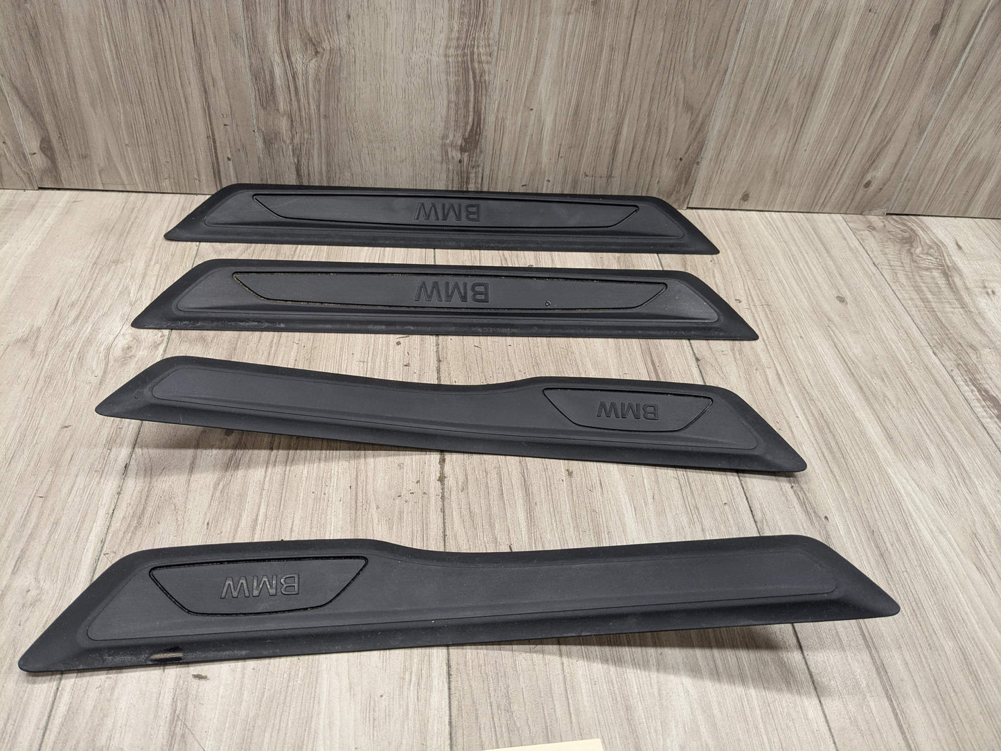 12-18 OEM BMW F30 F31 Front Rear Left Right Entrance Door Sill Cover Trims SET