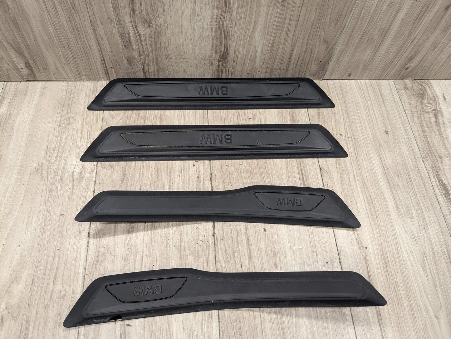 12-18 OEM BMW F30 F31 Front Rear Left Right Entrance Door Sill Cover Trims SET