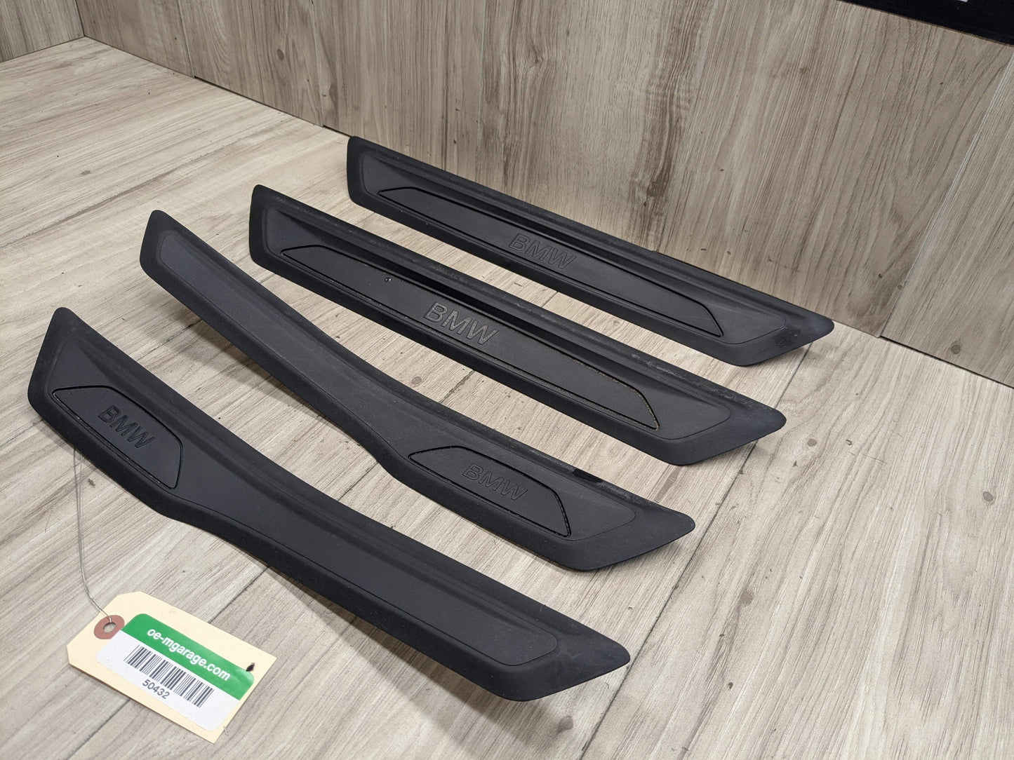 12-18 OEM BMW F30 F31 Front Rear Left Right Entrance Door Sill Cover Trims SET