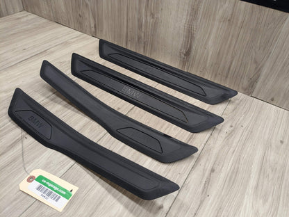 12-18 OEM BMW F30 F31 Front Rear Left Right Entrance Door Sill Cover Trims SET