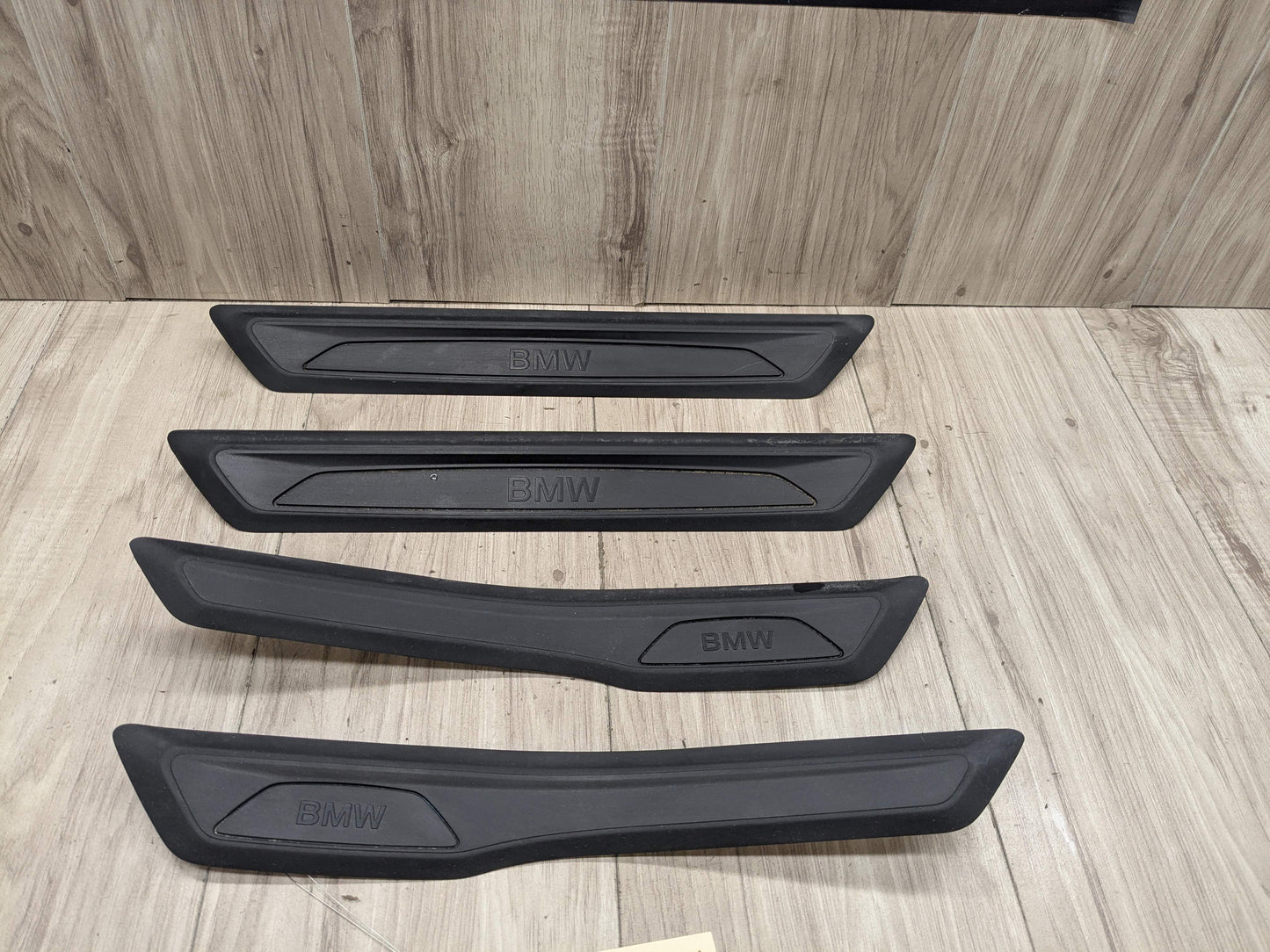 12-18 OEM BMW F30 F31 Front Rear Left Right Entrance Door Sill Cover Trims SET
