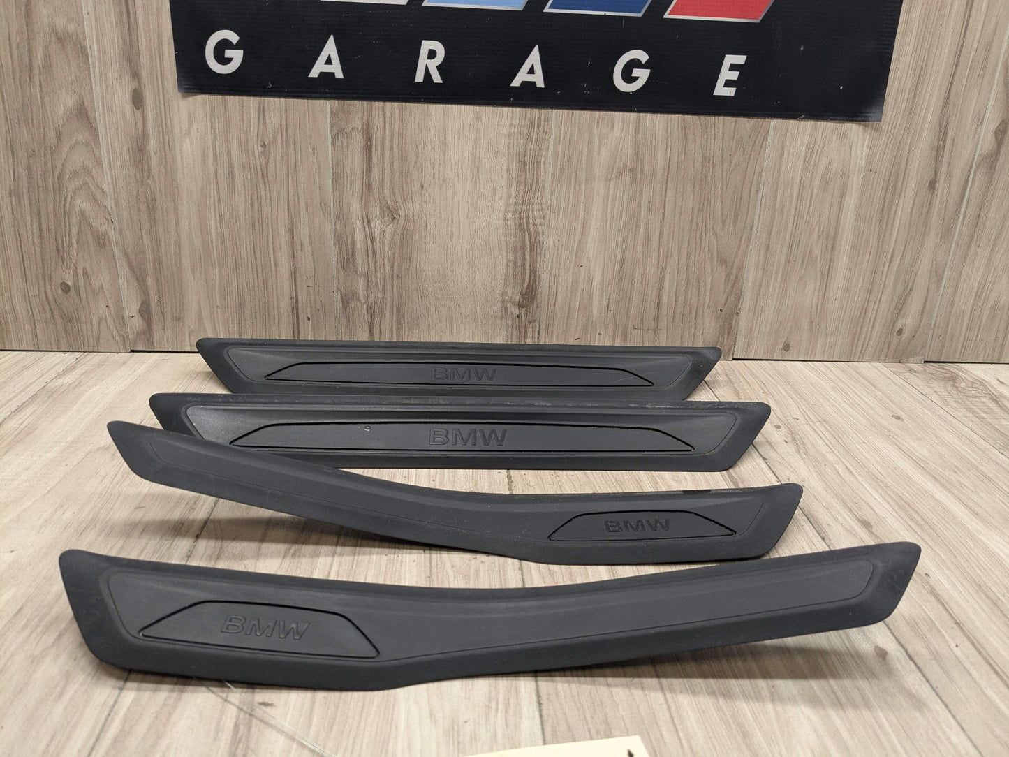 12-18 OEM BMW F30 F31 Front Rear Left Right Entrance Door Sill Cover Trims SET