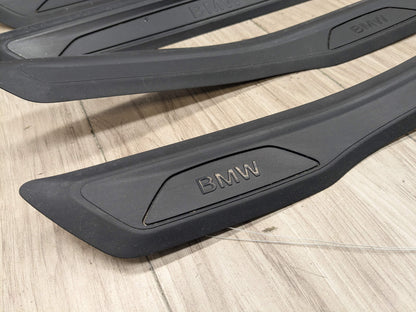 12-18 OEM BMW F30 F31 Front Rear Left Right Entrance Door Sill Cover Trims SET