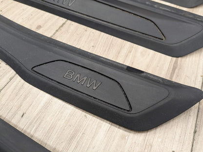 12-18 OEM BMW F30 F31 Front Rear Left Right Entrance Door Sill Cover Trims SET