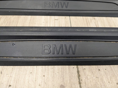 12-18 OEM BMW F30 F31 Front Rear Left Right Entrance Door Sill Cover Trims SET