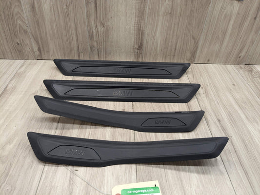 12-18 OEM BMW F30 F31 Front Rear Left Right Entrance Door Sill Cover Trims SET
