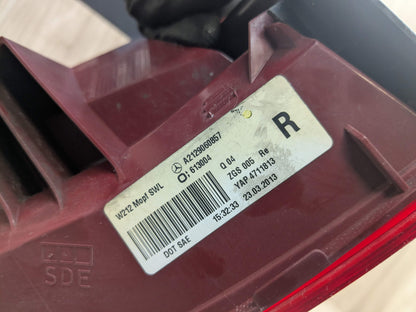 14-16 OEM Mercedes W212 E350 E550 Sedan Right Passenger Side Outer LED Taillight