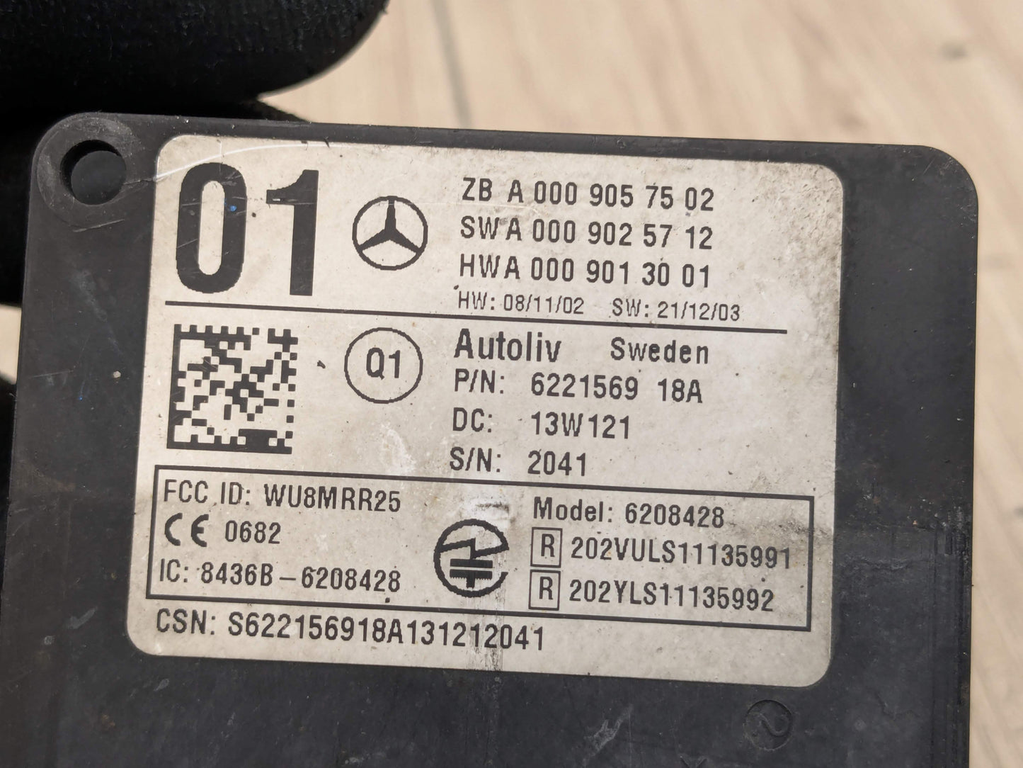 10-16 OEM Mercedes W212 E350 E550 Rear Bumper Blind Spot Radar Distance Sensor