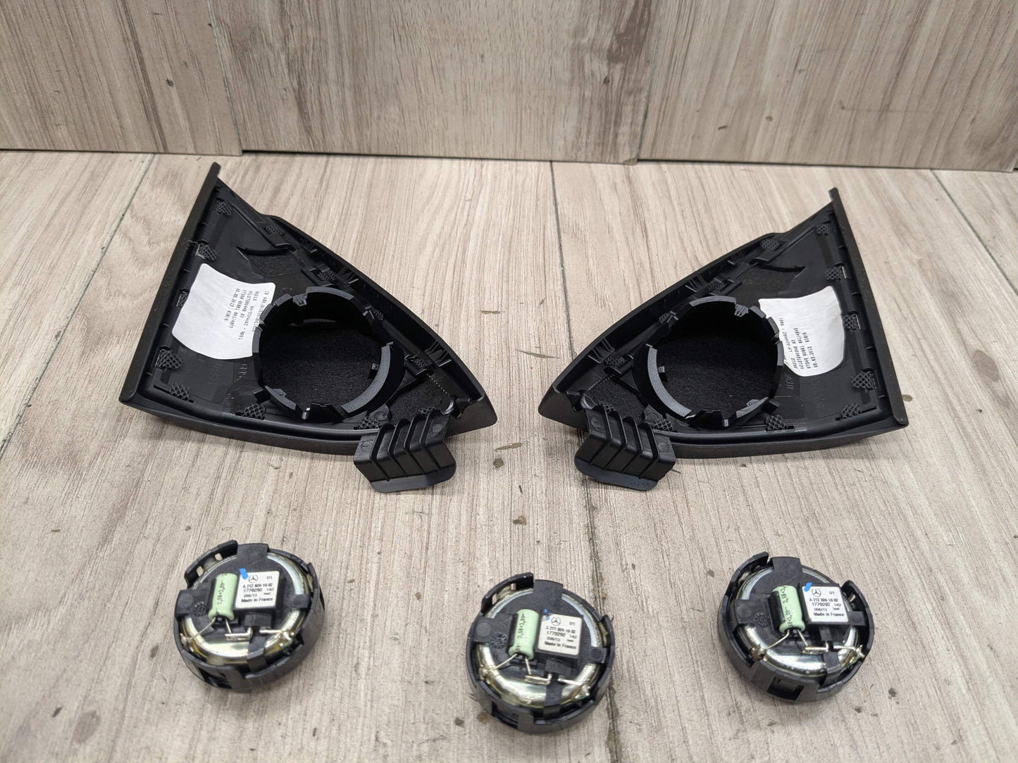 10-16 OEM Mercedes W212 E350 E400 E550 Left Right Door Tweeter Speaker Cover SET