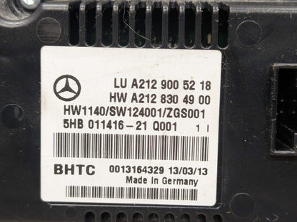 OEM Mercedes W207 W212 E350 E550 A/C Climate Heater Control Radio Media Switch