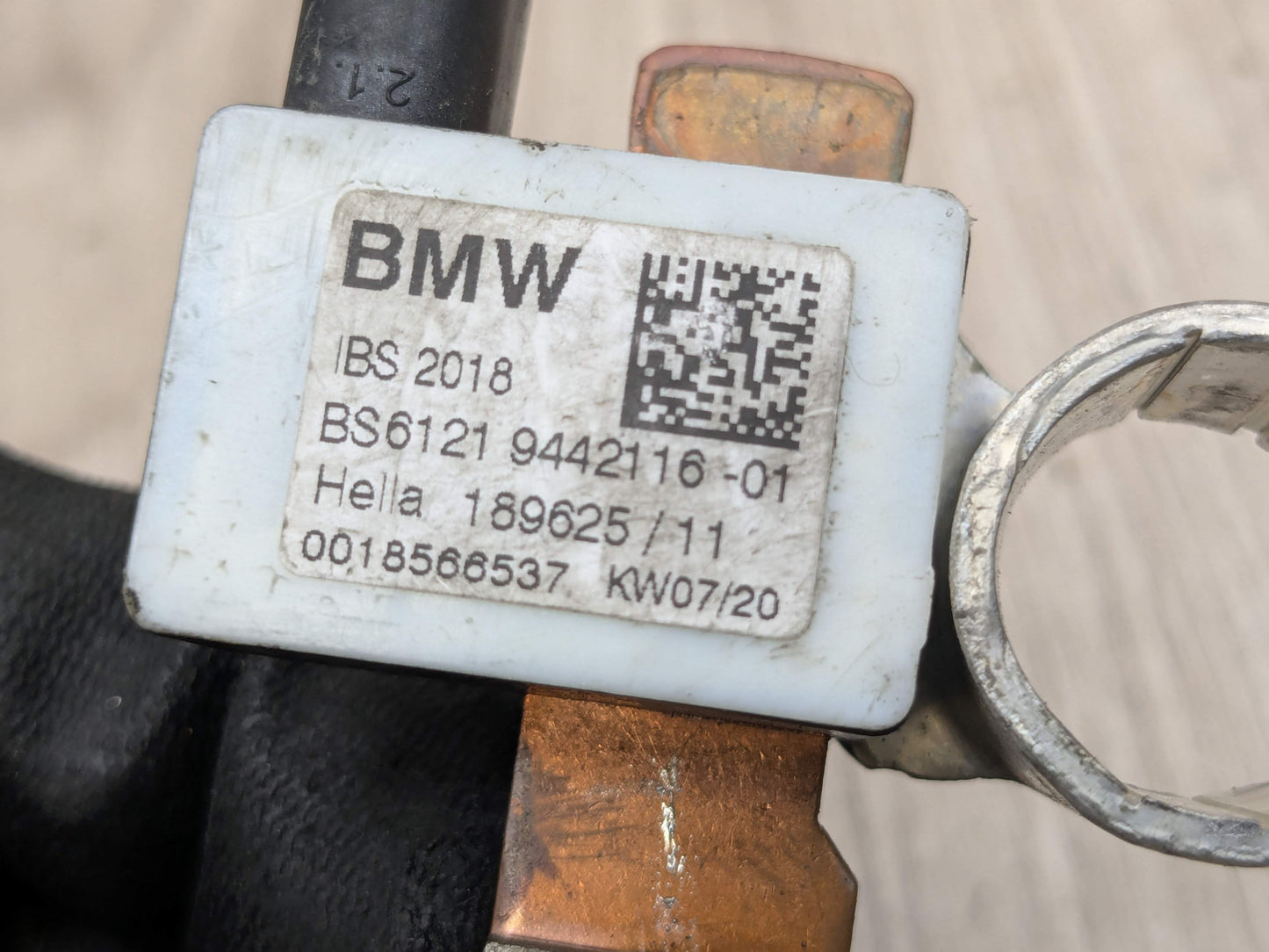 20-24 OEM BMW F44 228 M235 Battery Negative Cable Terminal IBS Sensor