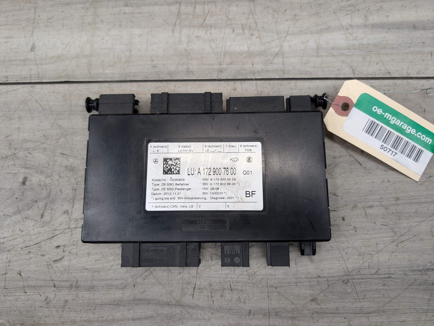 OEM Mercedes W204 W207 W212 E350 E550 Front Right Passenger Seat Control Module