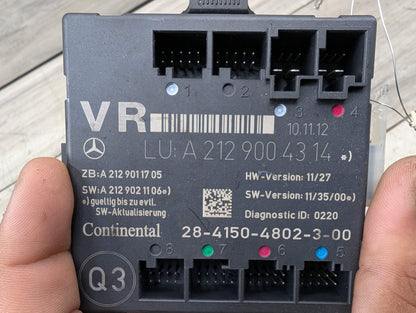 OEM Mercedes W204 W207 W212 C300 E550 Front Right Passenger Door Control Module