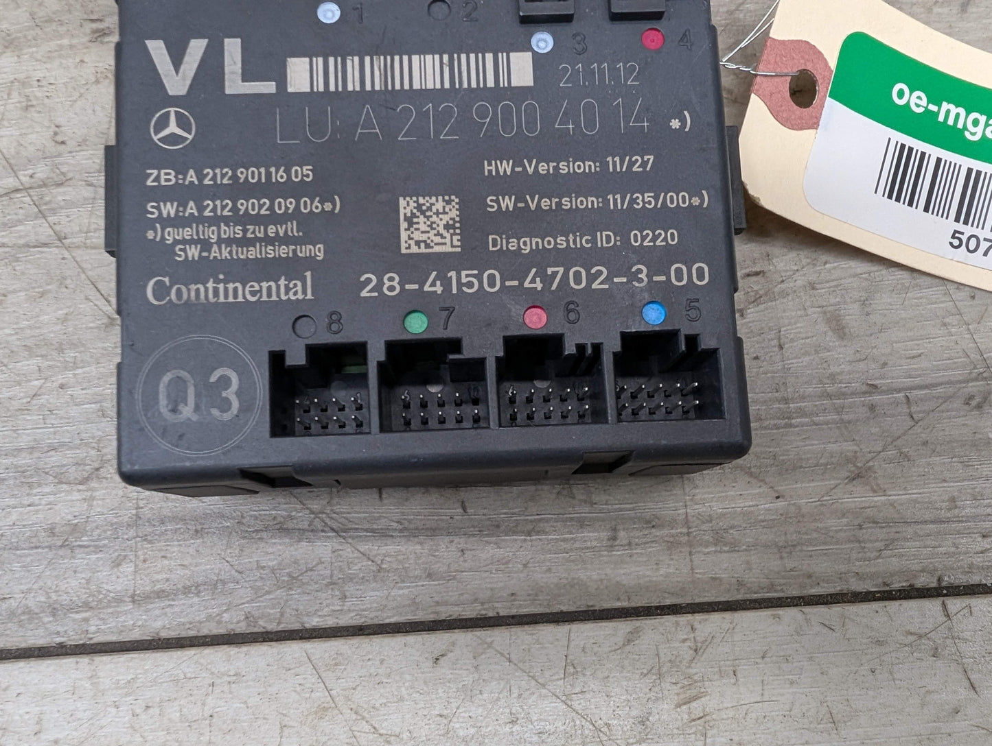 OEM Mercedes W204 W207 W212 C300 E350 E550 Front Left Driver Door Control Module