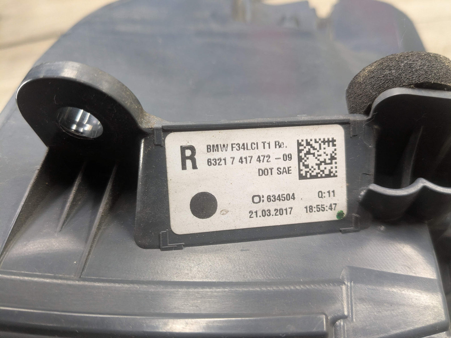 17-19 OEM BMW F34 330 340 Rear Right Passenger Outer Tail Light