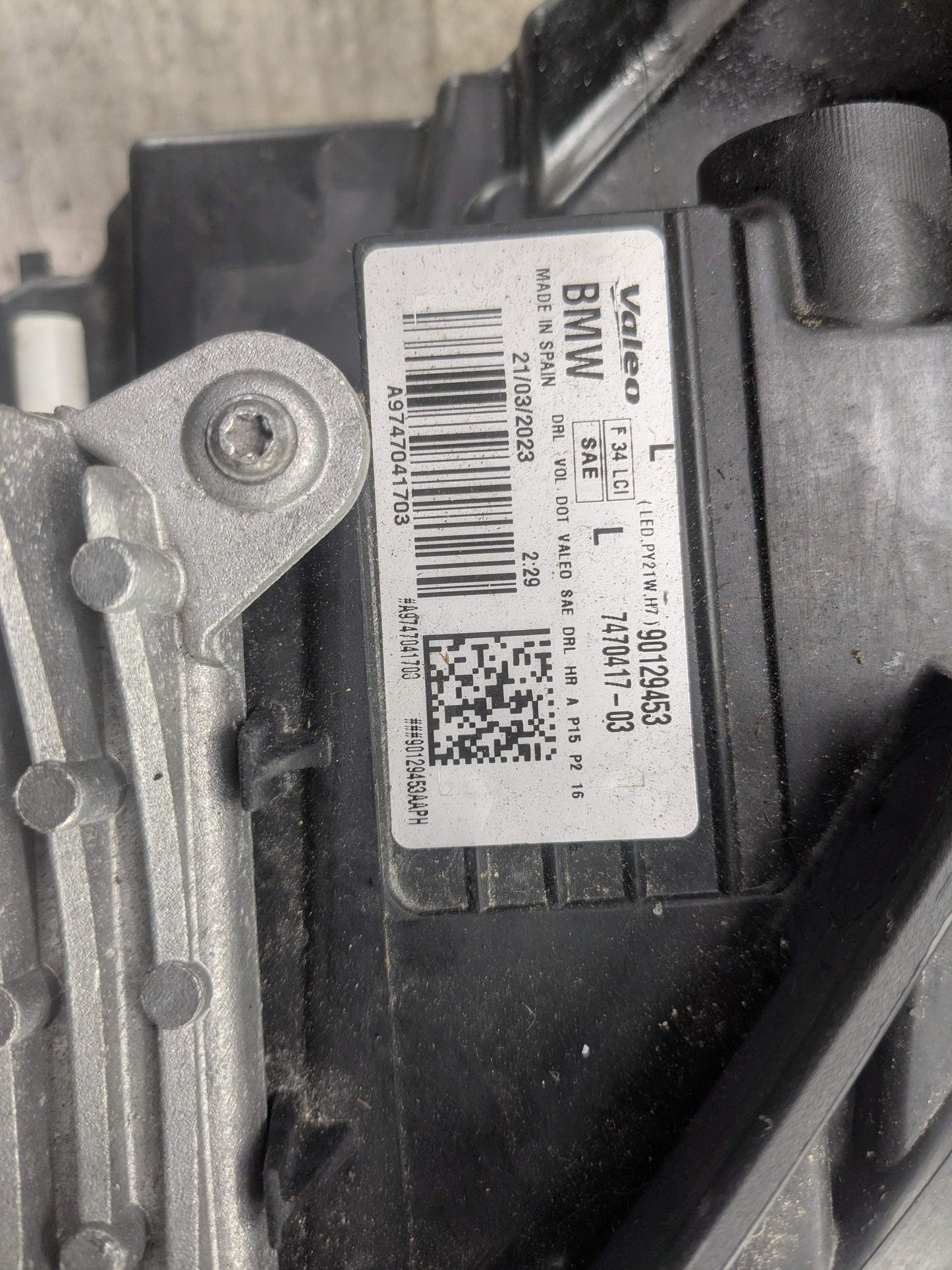 17-19 OEM BMW F34 330 340 GT Front Left Driver Side Adaptive LED Headlight