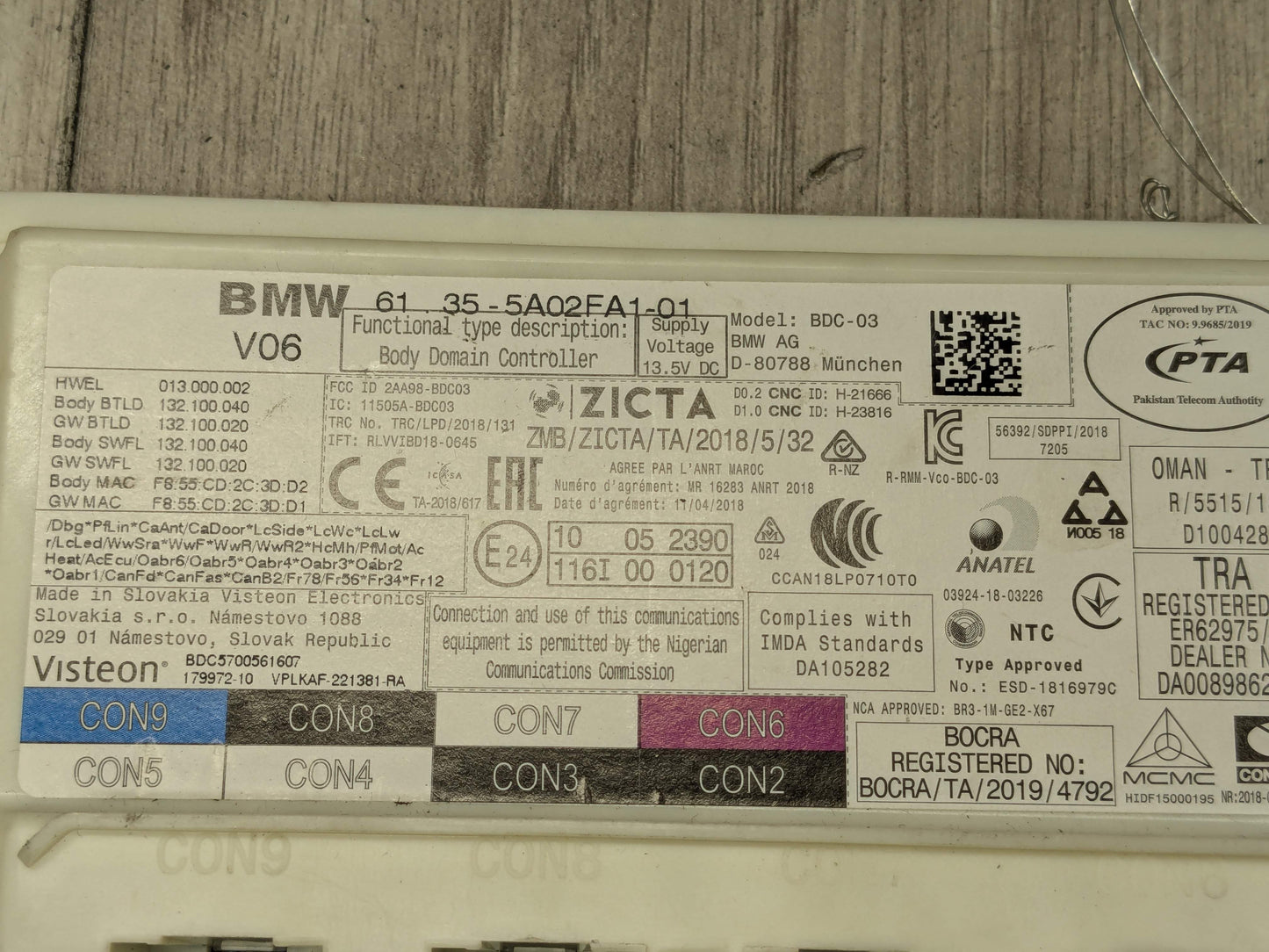 OEM BMW F44 G05 G06 G20 G22 G26 G30 G42 BCM Electronic Body Control Module +Key