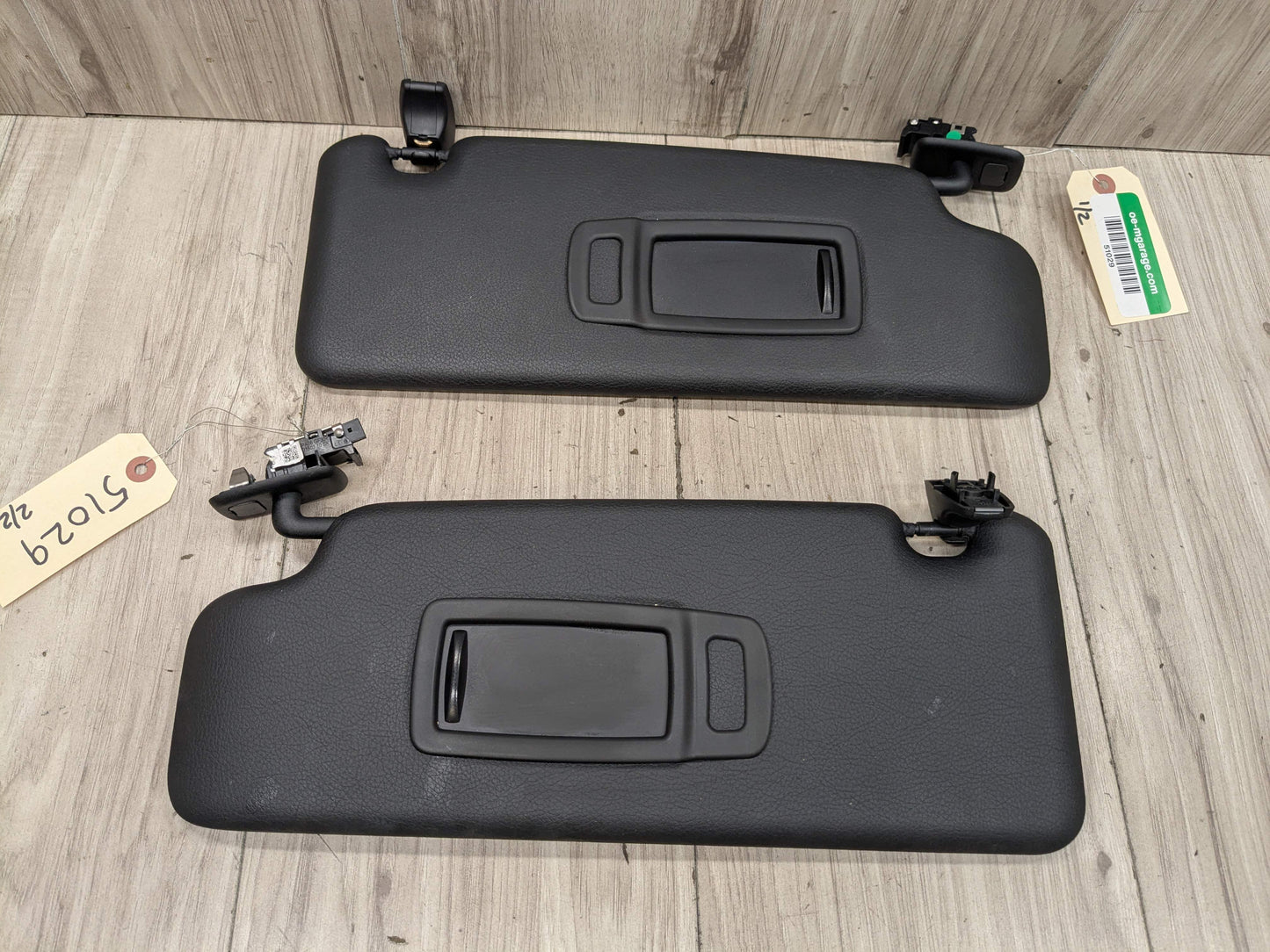 16-22 OEM BMW F48 X1 28i 28iX Left Driver Right Passenger Sun Visors SET Black