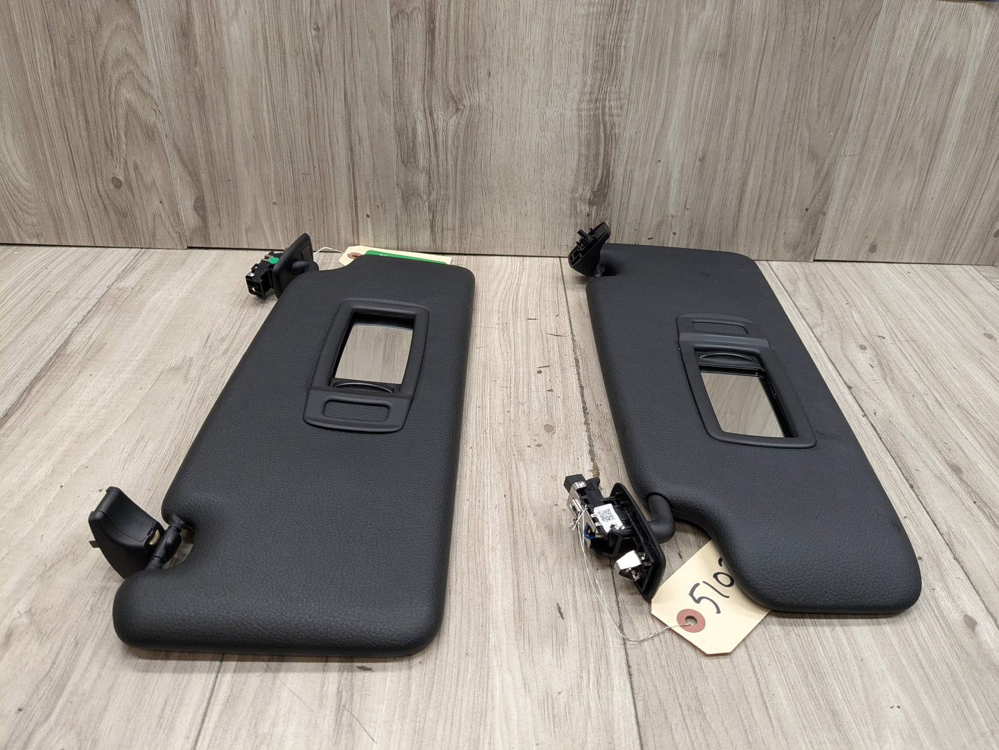 16-22 OEM BMW F48 X1 28i 28iX Left Driver Right Passenger Sun Visors SET Black