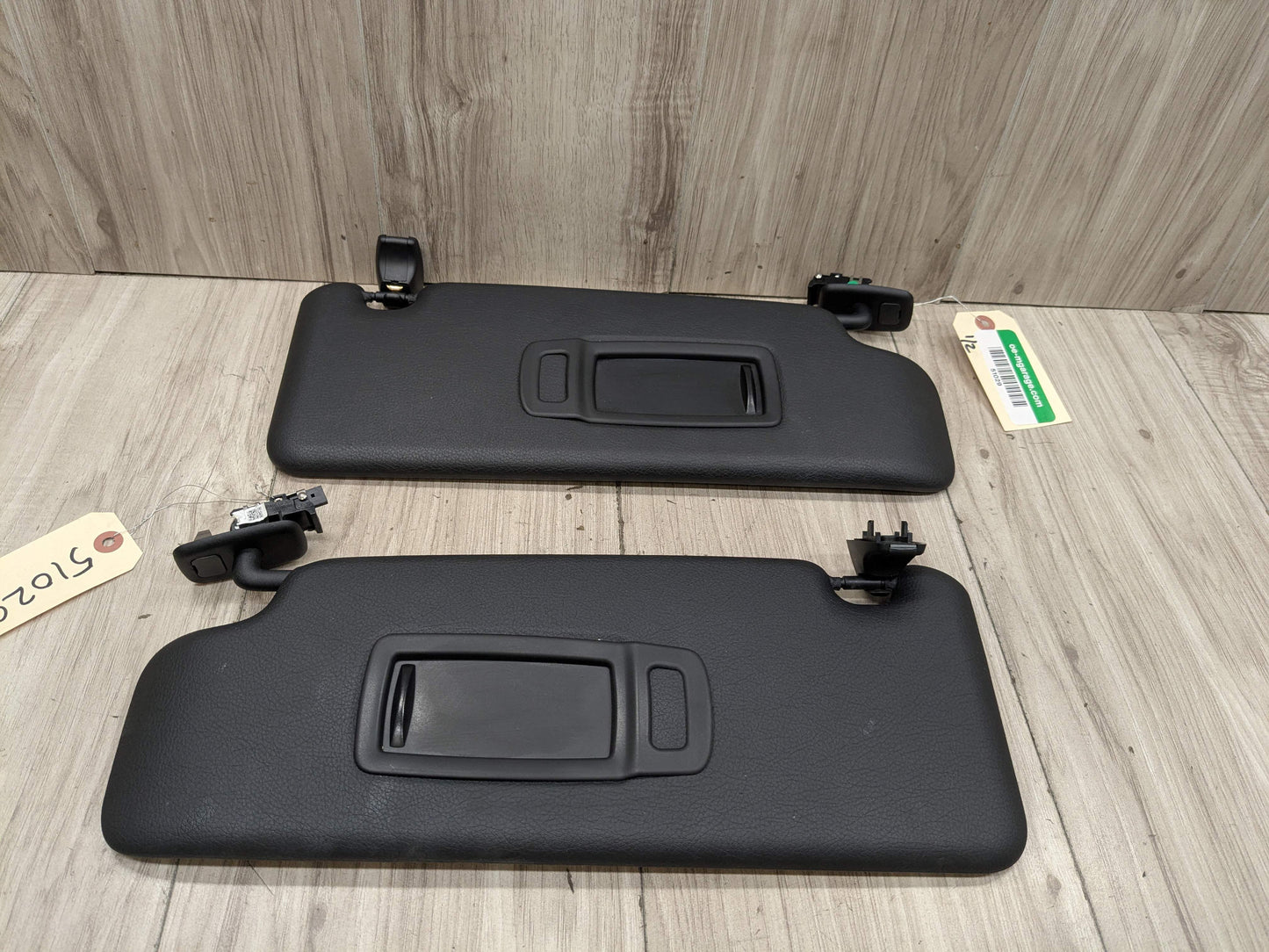 16-22 OEM BMW F48 X1 28i 28iX Left Driver Right Passenger Sun Visors SET Black