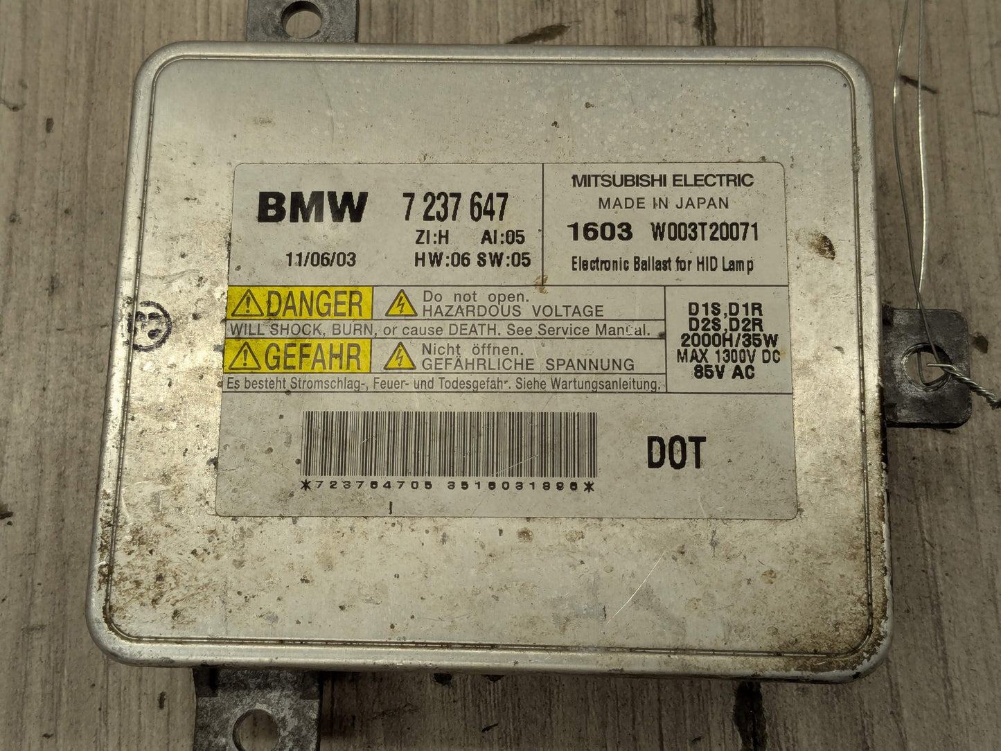 OEM BMW E90 F10 335 535 Left Right Xenon Headlight Ballast Unit Control Module
