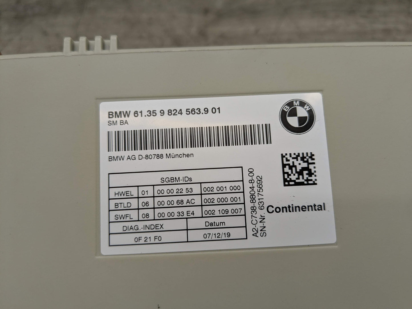 OEM BMW G01 G20 G42 G87 Front Left Driver side Seat Control Module