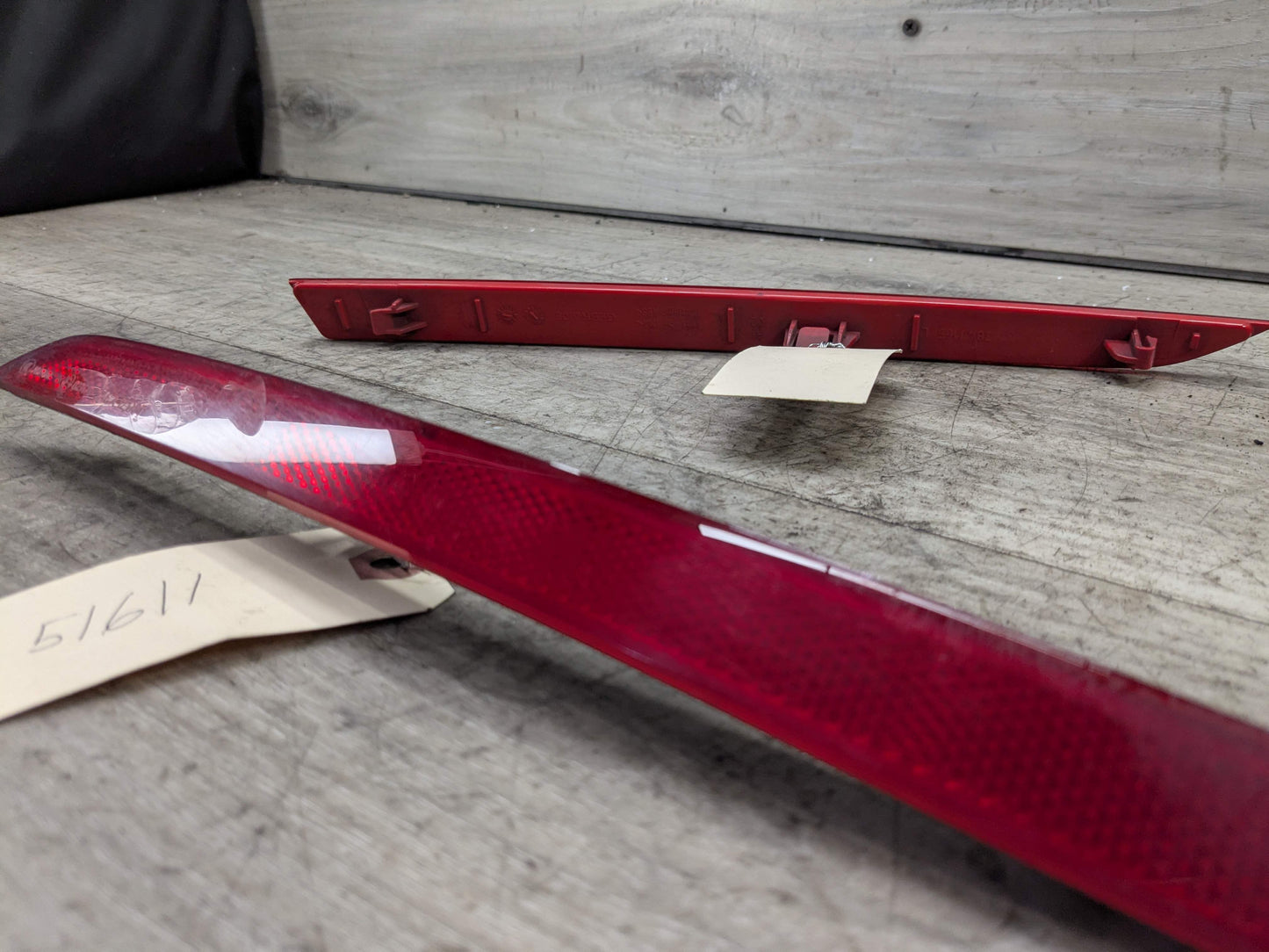 12-18 OEM BMW F30 F31 F34 Rear Bumper Left Right Side Marker Light Reflector SET