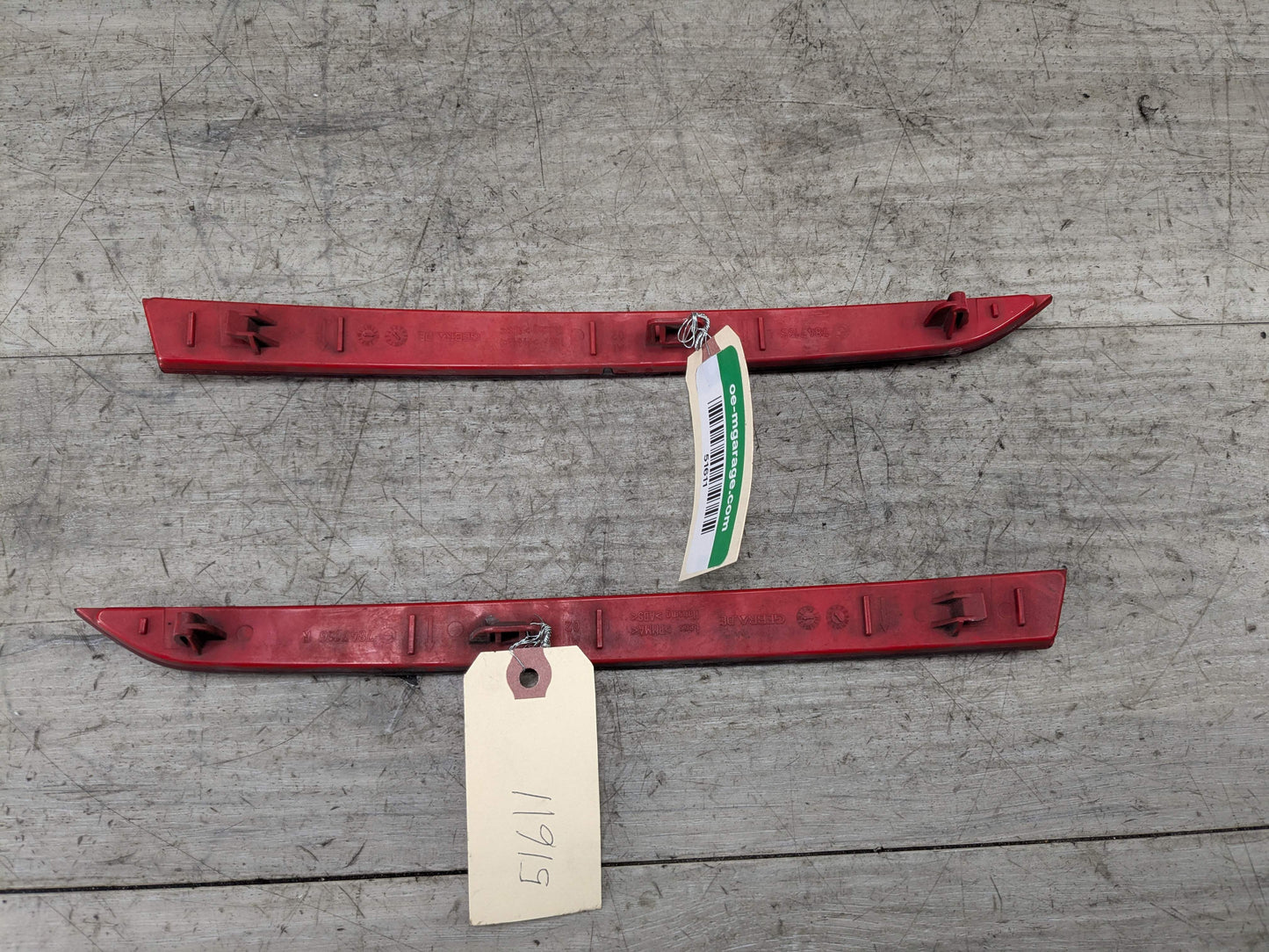 12-18 OEM BMW F30 F31 F34 Rear Bumper Left Right Side Marker Light Reflector SET