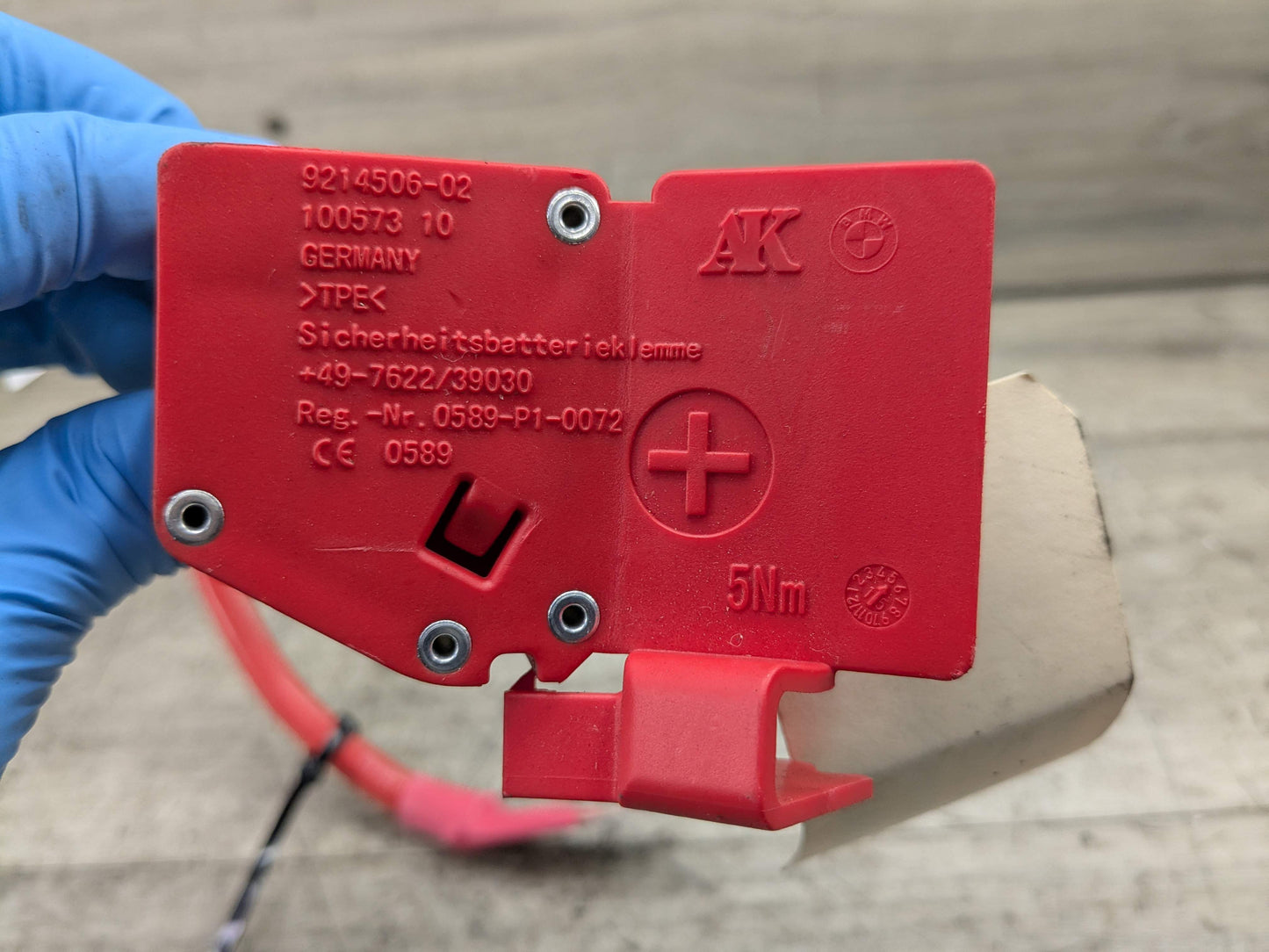 12-20 OEM BMW F30 F32 F34 F80 F82 Battery Plus Pole Terminal Positive Red Cable