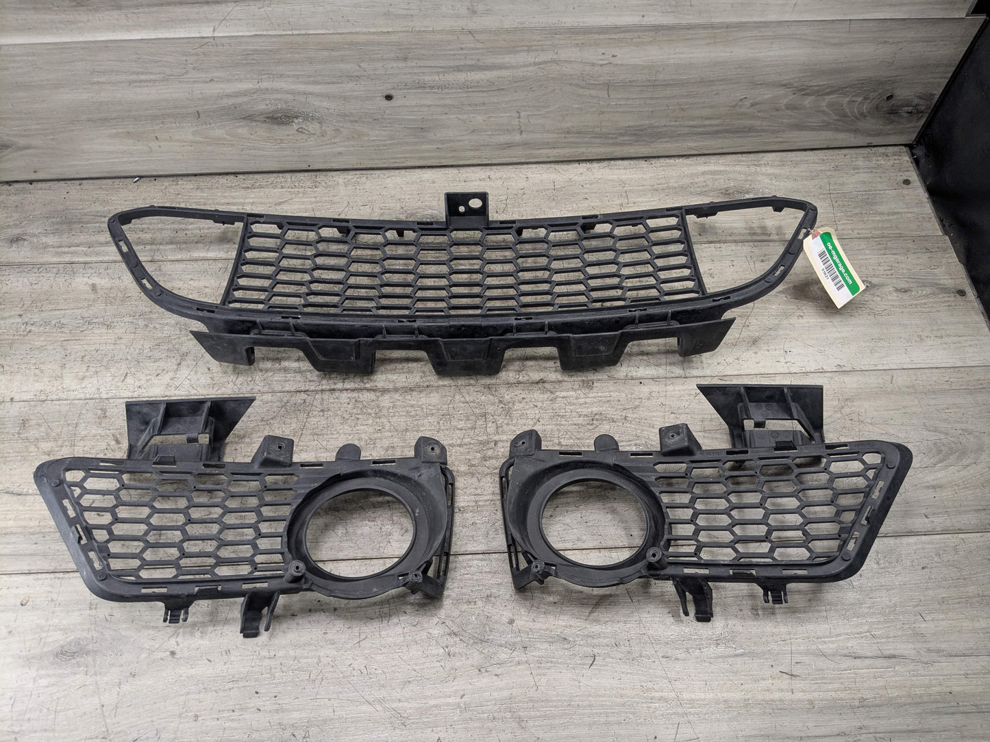 12-18 OEM BMW F30 340 M SPORT Front Left Right Center Bumper Lower Grille Black