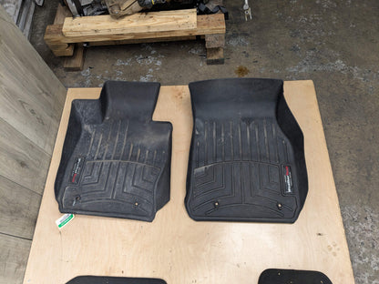 OEM BMW F34 340 Front Rear Left Right Carpet All Weather Floor Mats Black SET