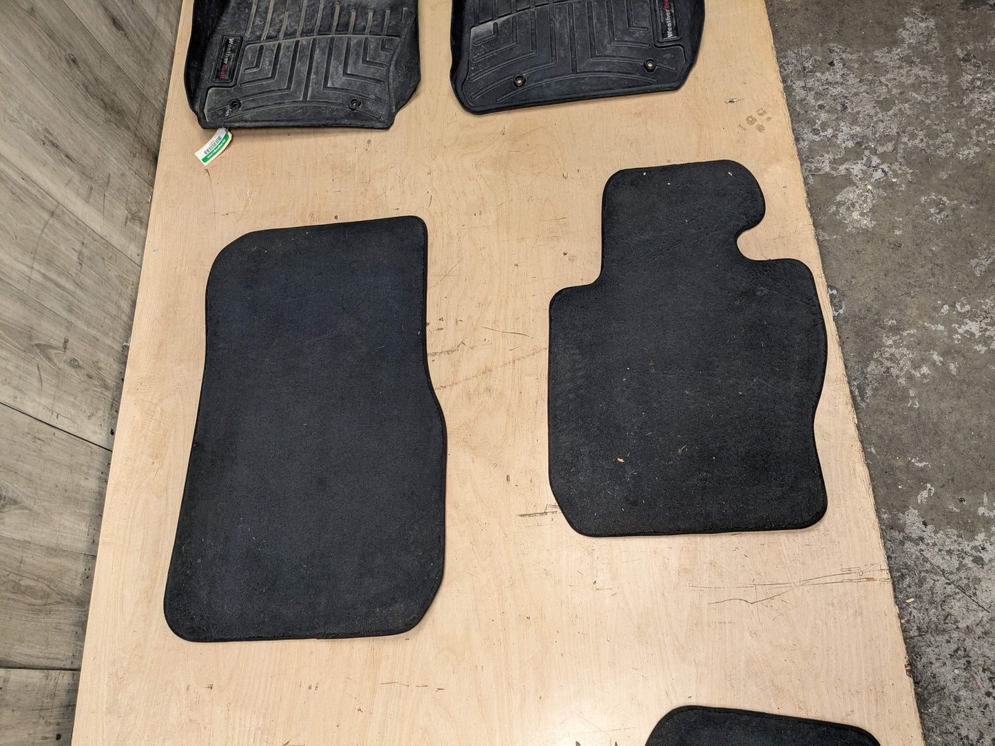 OEM BMW F34 340 Front Rear Left Right Carpet All Weather Floor Mats Black SET