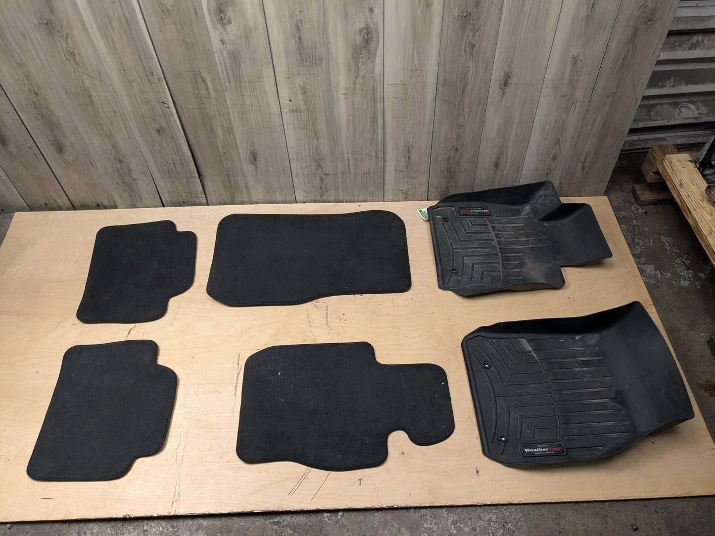 OEM BMW F34 340 Front Rear Left Right Carpet All Weather Floor Mats Black SET