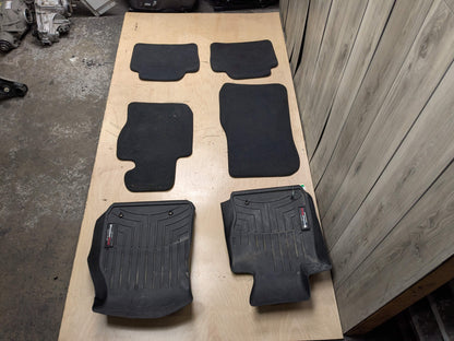 OEM BMW F34 340 Front Rear Left Right Carpet All Weather Floor Mats Black SET
