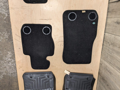 OEM BMW F34 340 Front Rear Left Right Carpet All Weather Floor Mats Black SET