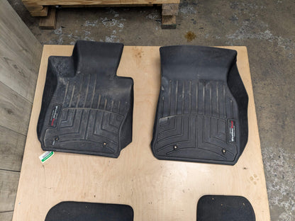 OEM BMW F34 340 Front Rear Left Right Carpet All Weather Floor Mats Black SET
