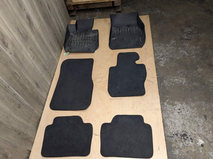 OEM BMW F34 340 Front Rear Left Right Carpet All Weather Floor Mats Black SET