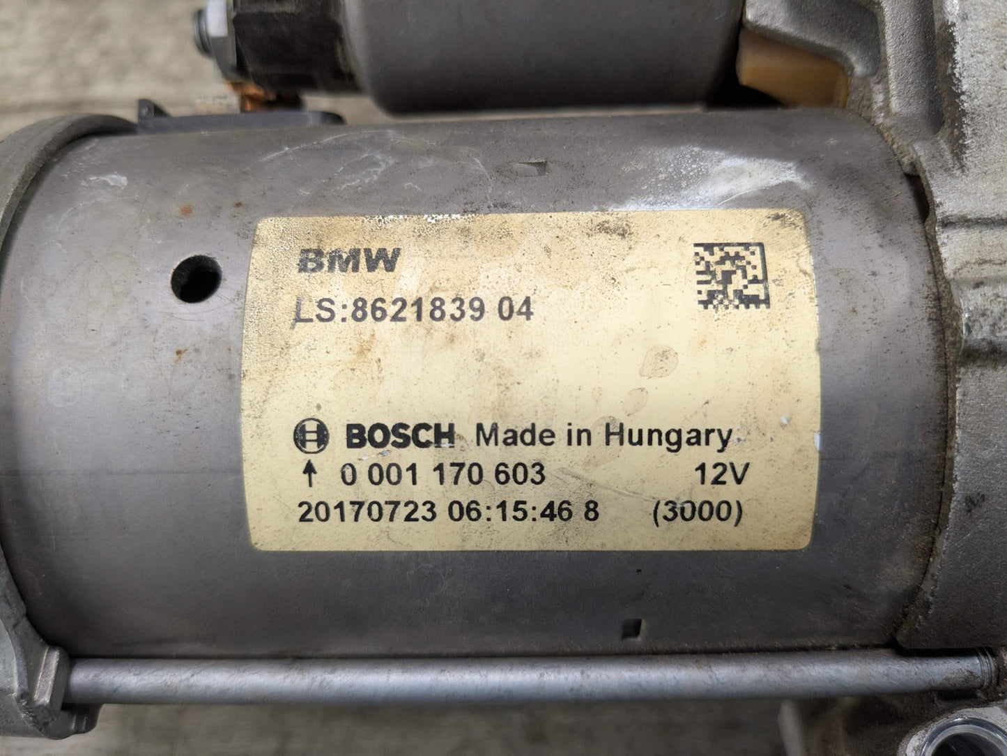 16-21 OEM BMW F22 F30 F32 F33 F36 G01 G30 330 430 530 Engine B46 Starter Motor