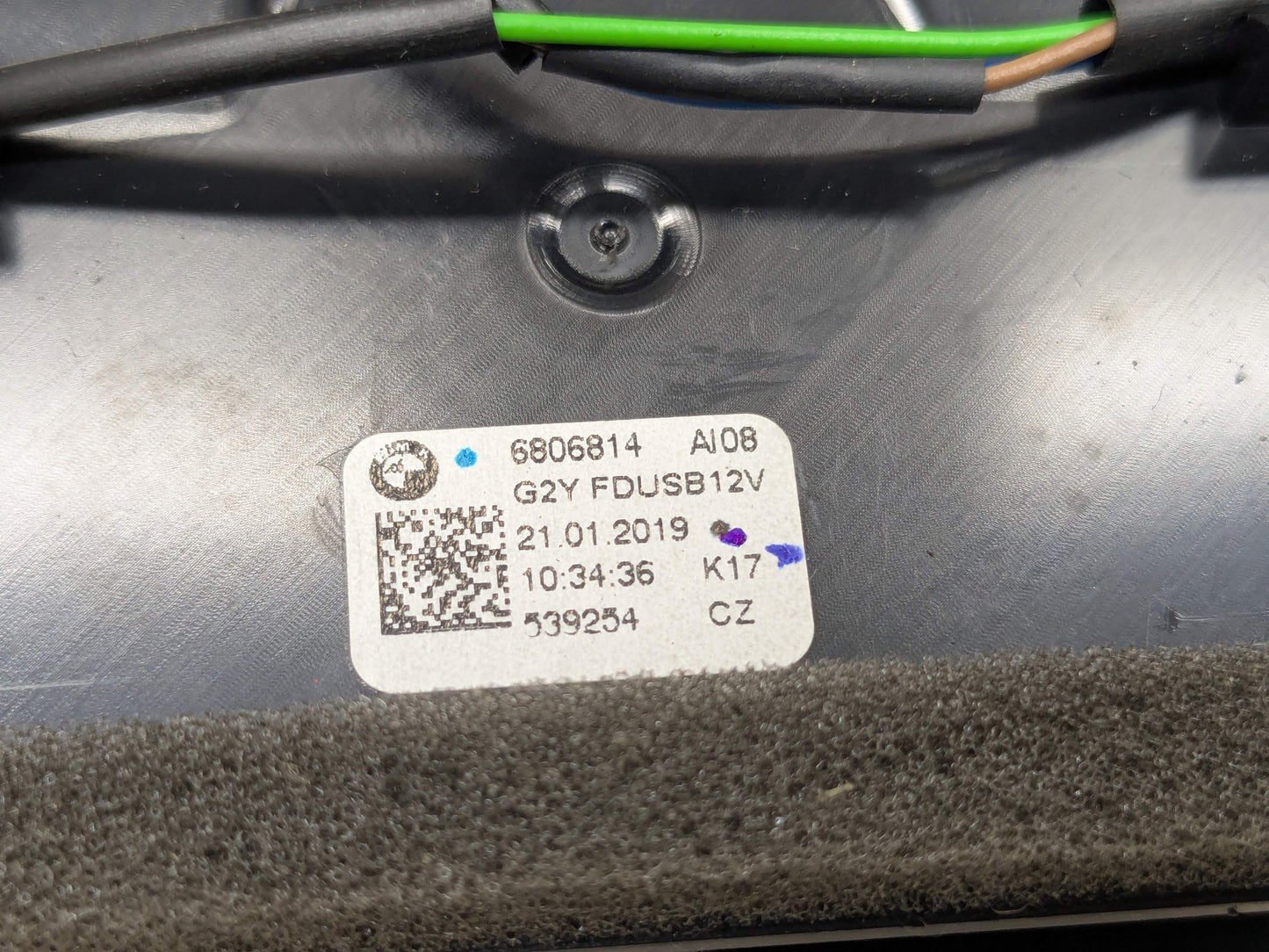 19-24 OEM BMW G20 G22 G42 G80 330 M340 Rear Air Vent Panel Trim Cover Black