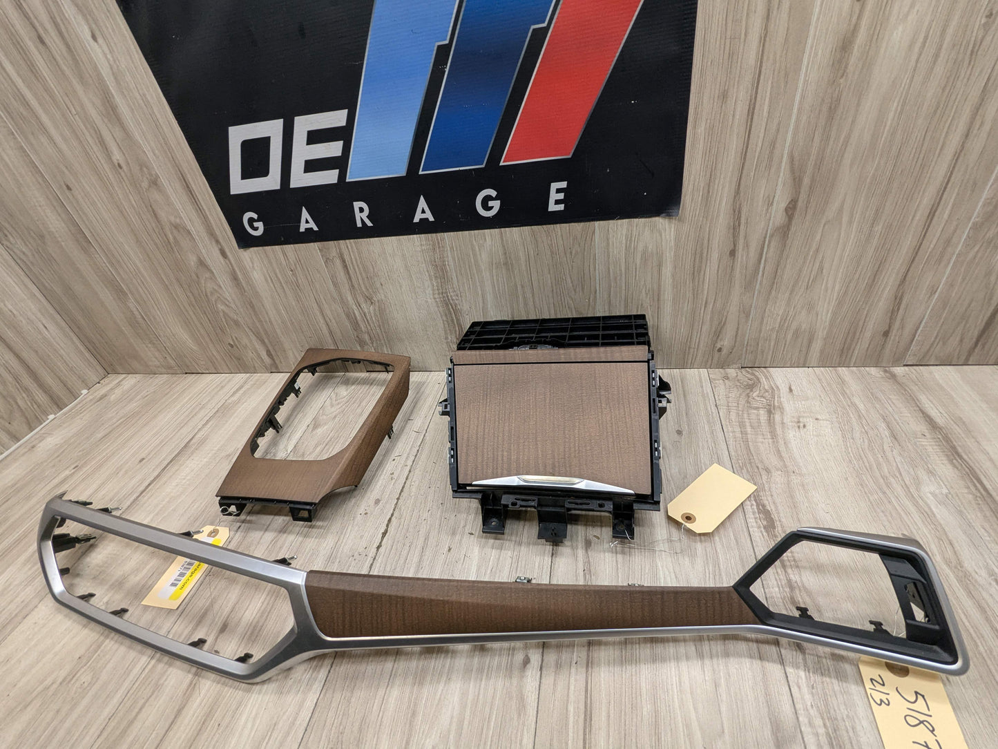 PRE-LCI OEM BMW G20 G22 G23 Interior Trim Center Dash Console Shifter Wood Trim