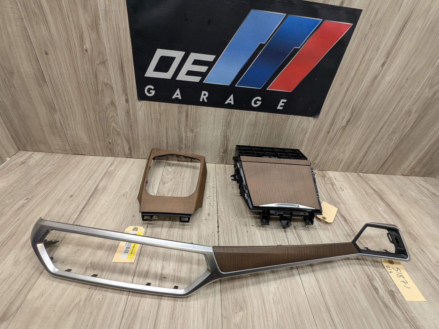 PRE-LCI OEM BMW G20 G22 G23 Interior Trim Center Dash Console Shifter Wood Trim