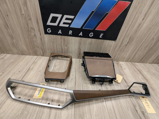 PRE-LCI OEM BMW G20 G22 G23 Interior Trim Center Dash Console Shifter Wood Trim
