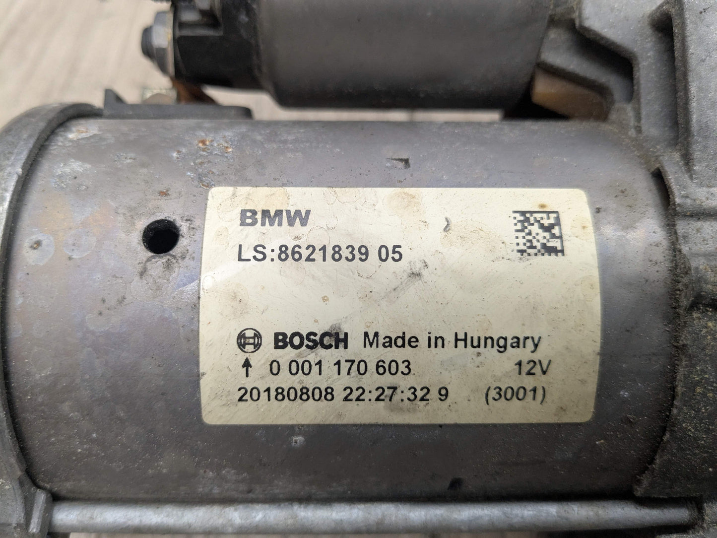 16-21 OEM BMW F22 F30 F32 F33 F36 G01 G30 330 430 530 Engine B46 Starter Motor